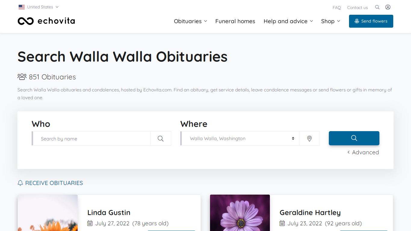Walla Walla Obituaries - Latest Obituaries in Walla Walla WA
